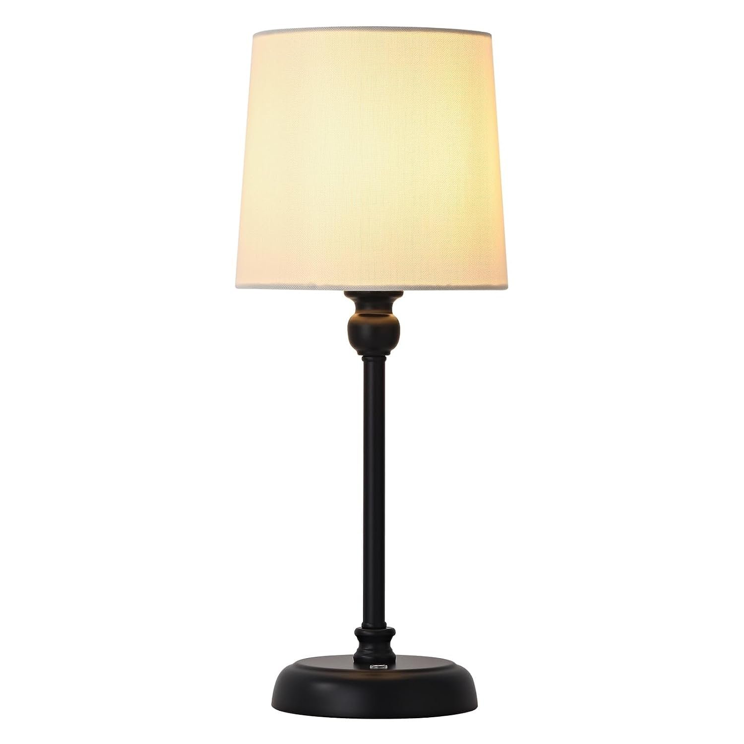 YOIZO Table Lamp Rechargeable Cordless | 6000mAh Battery Operated LED Lamps, Touch Control Stepless Dimmable with Brightness Memory, Portable Bedside Lamp for Living Room/Bedroom/Patio (Black)