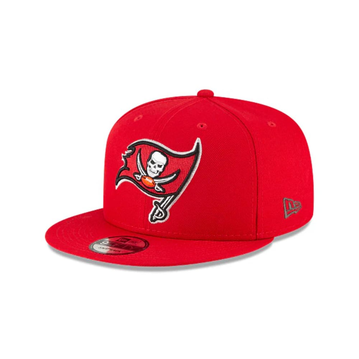 New Era NFL 9FIFTY Team Color Adjustable Snapback Hat Cap - One Size, Tampa Bay Buccaneers - Red, One Size