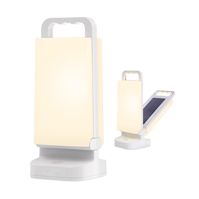 Lepwings Solar Camping Lights Rechargeable Lantern 4400mAh 80 HOURS Battery Life for Tent, Emergencies, LED Dimmable Lamp Indoor/Outdoor Use