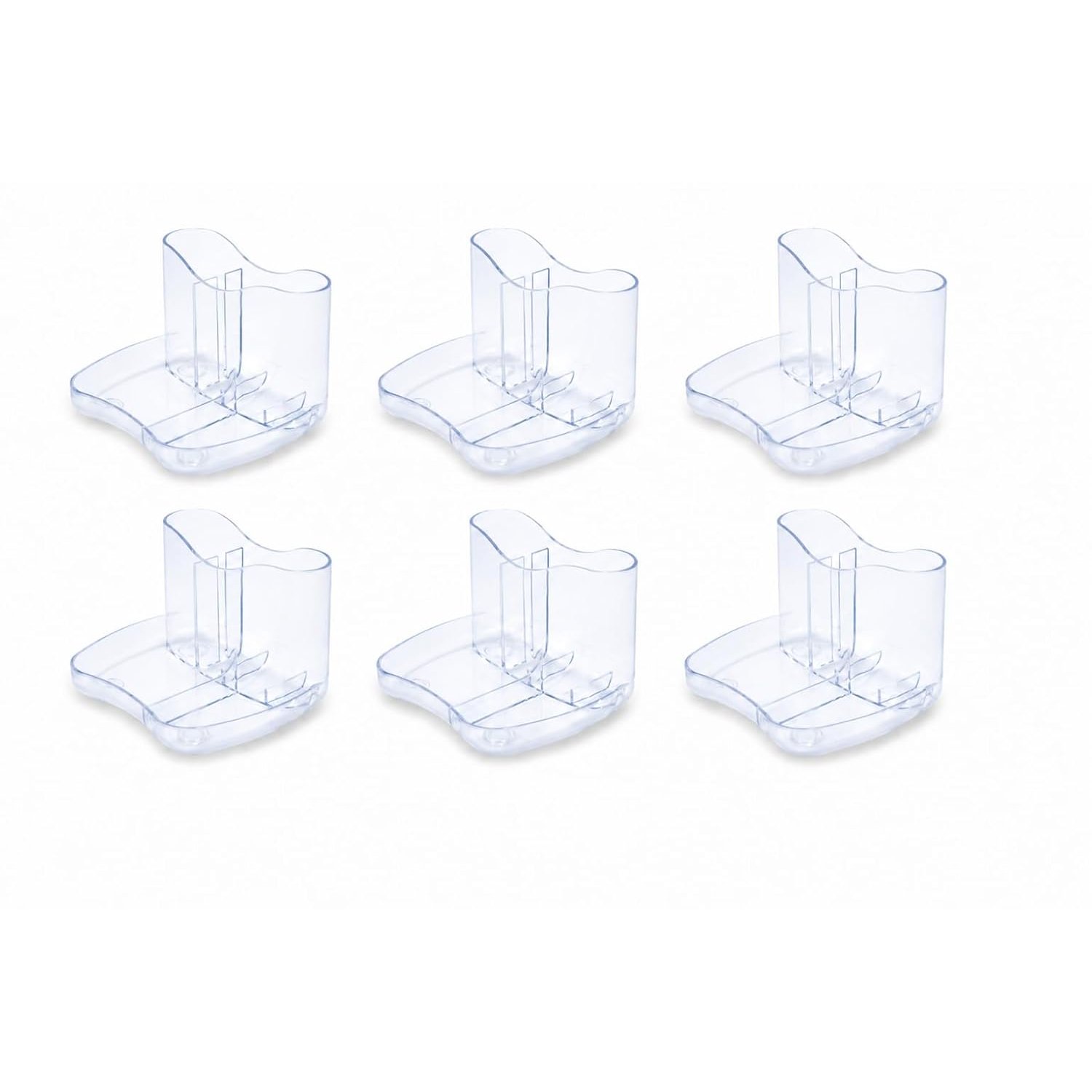 Deflecto Pack of 6 Gemstone collection Contemporary Kaddymaster Desk Tidy - Diamond