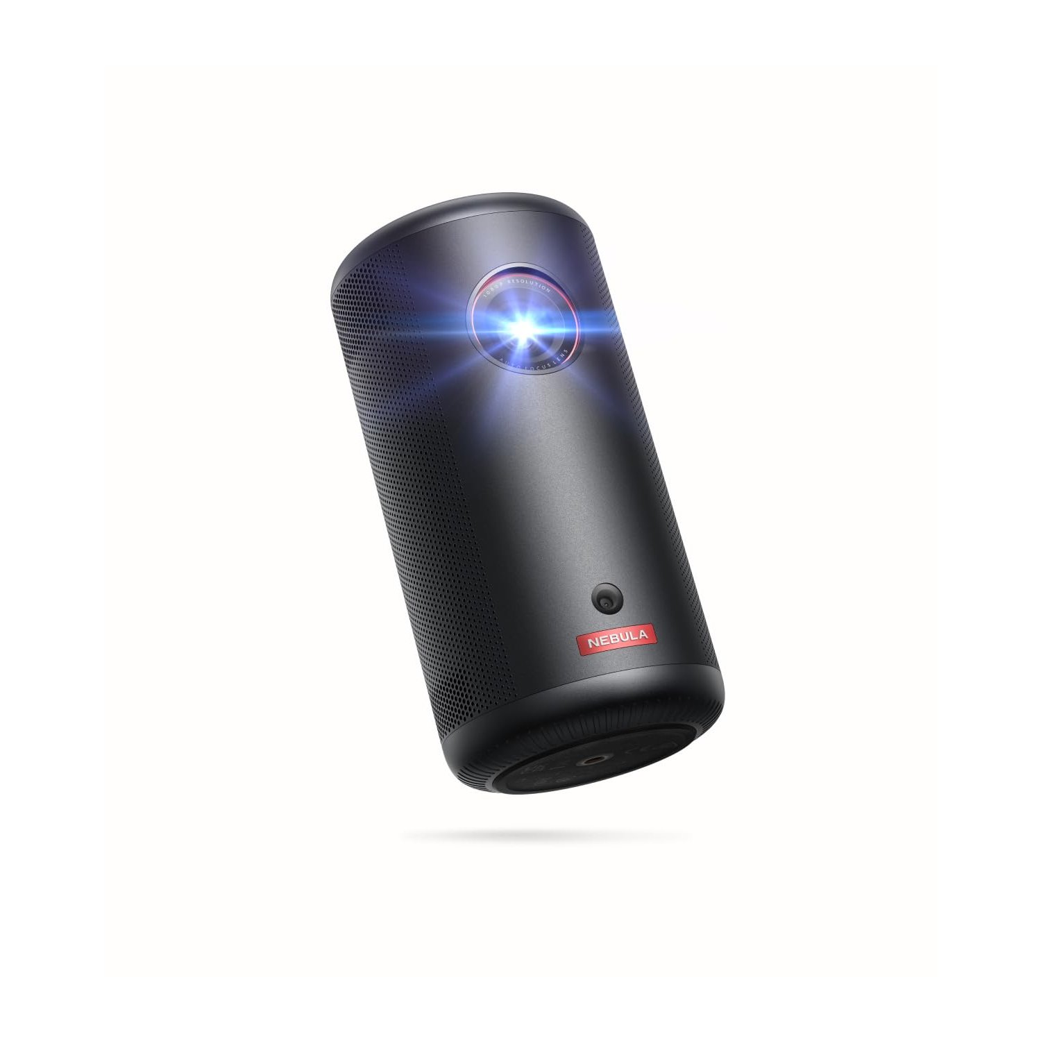 NEBULA Capsule 3 1080p Mini Projector, Smart 200 ANSI-Lumen Portable Projector with Official Google TV, Built-In Netflix, 120-Inch Picture, Built-In Battery(Renewed)