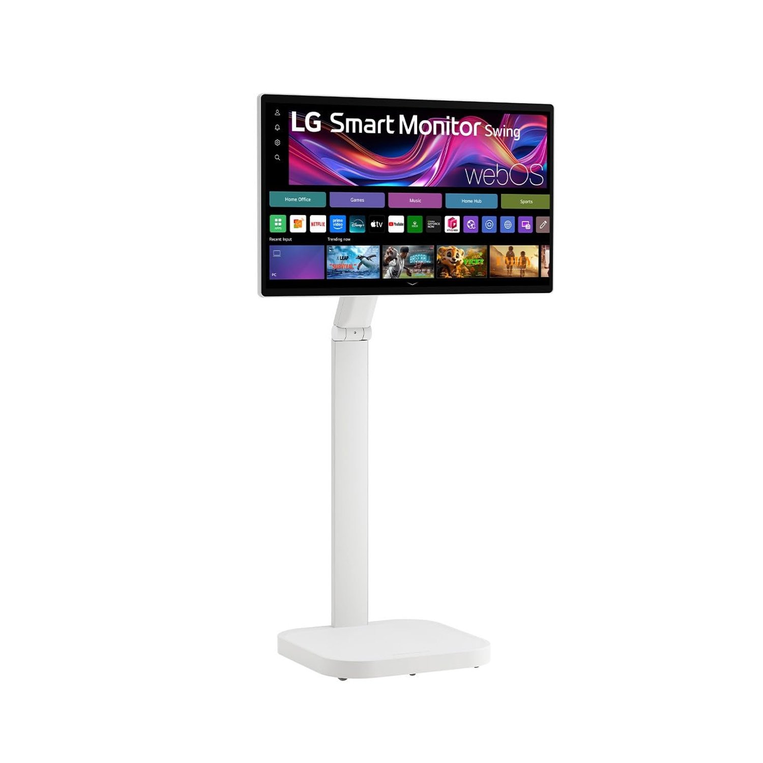 LG Smart Monitor Swing 32U889SA-W | 32 inch 4K UHD IPS Touchscreen, White