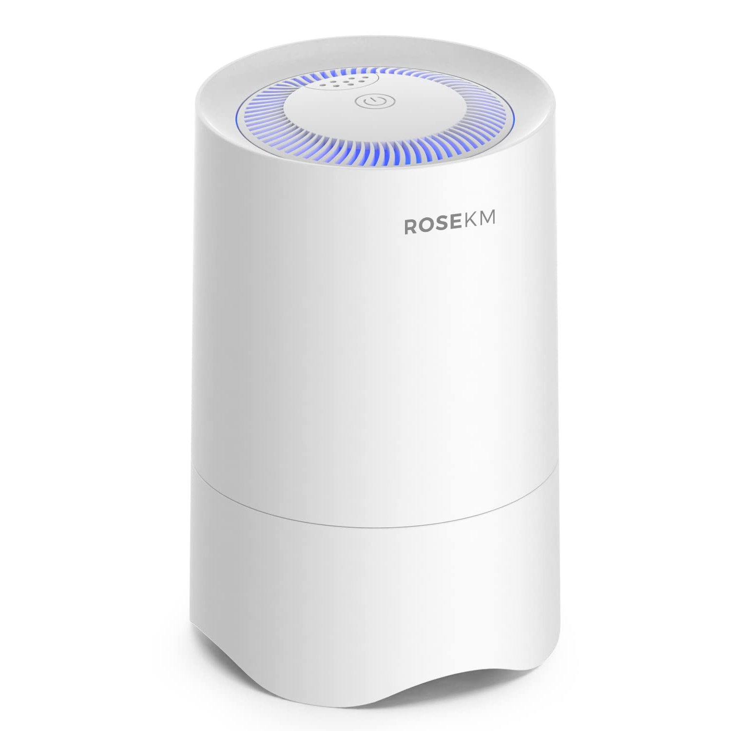 ROSEKM HEPA Air Purifier for Bedroom, Air Cleaner with Aroma Box & Night Light for Home Smoke, Dust Remove, Pet Dander, Odor (White)