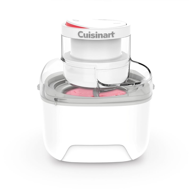 Cuisinart Solo Scoops Ice Cream Maker | Homemade Gelato & Ice cream machine in 25 Mins | Sorbet Maker | Frozen Yogurt Maker | Compact, space saving | 475ml churning bowl | ICEM10