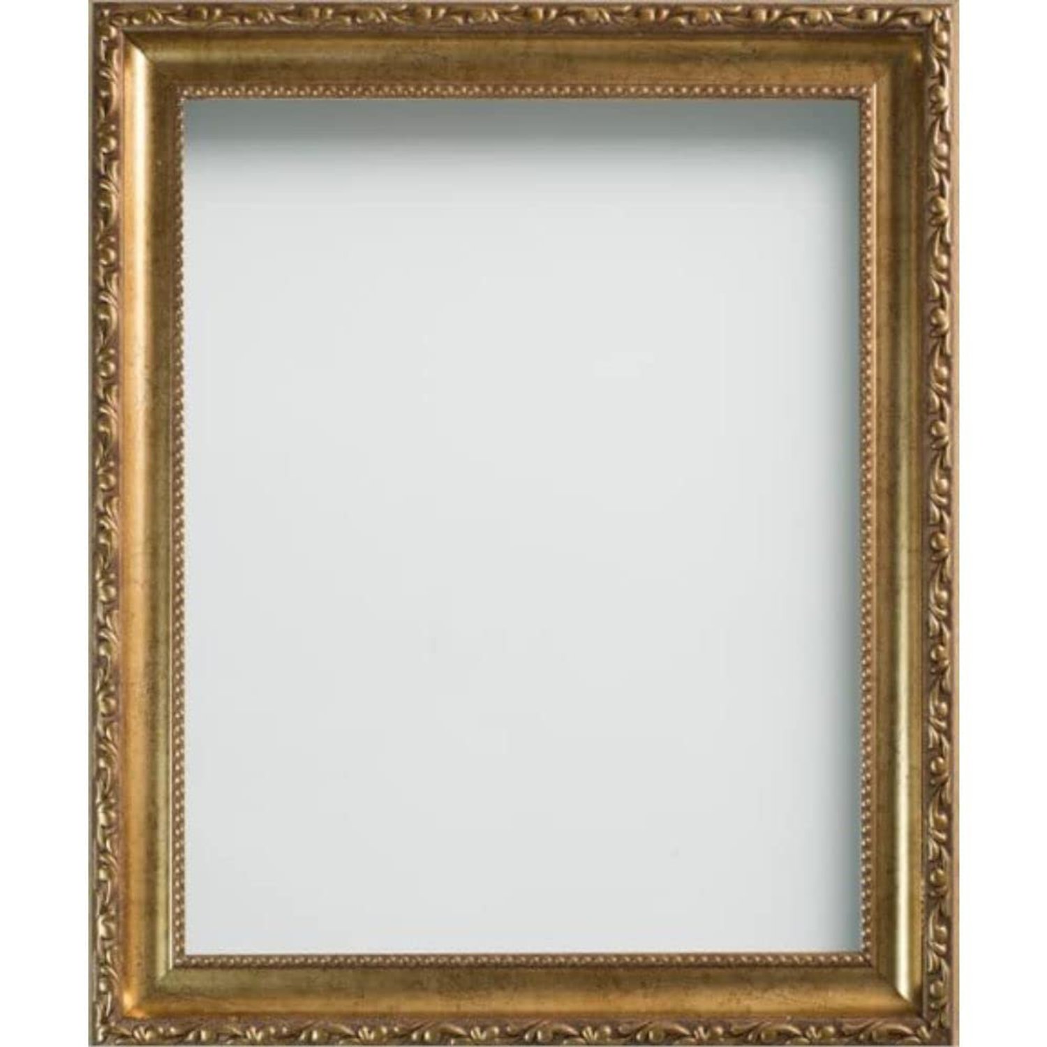 Frame Company Ornate Gold Picture Frame – Vintage Baroque Style Decorative Wall Frame for Artwork, Photos & Posters – Elegant Antique Gold Finish - Brompton Range, 16x12 inch, *Fitted with Real Glass