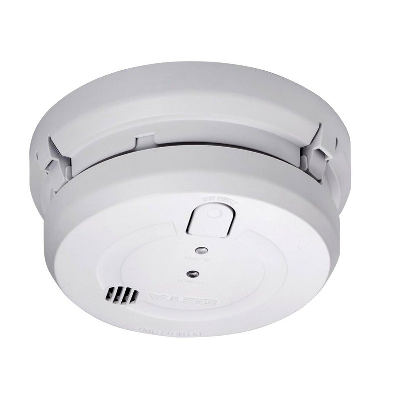 2026 Design Deta 1163 Optical Smoke Alarm 240V with 9V Replaceable Battery Back Up (White)