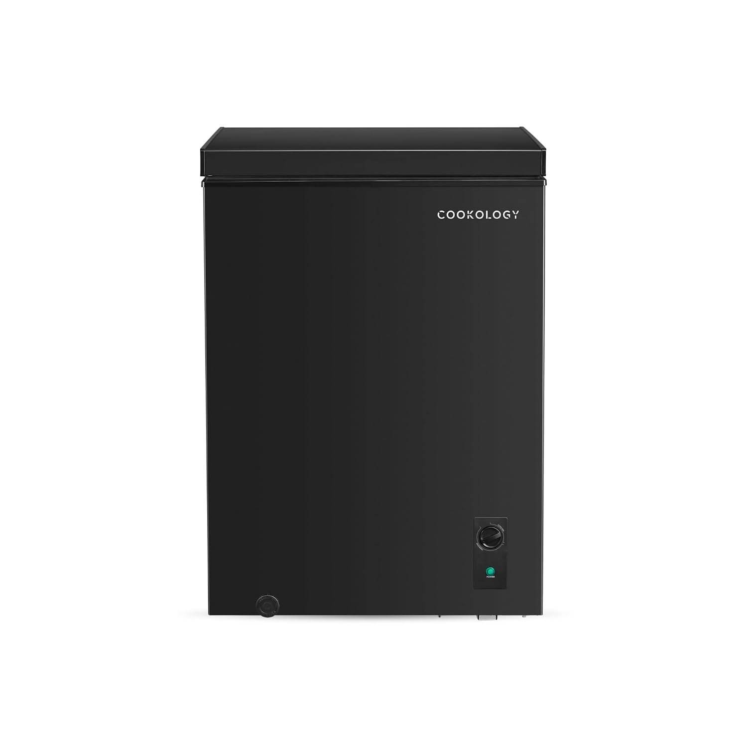 Cookology 142L Freestanding Chest Freezer - Adjustable Feet - Black
