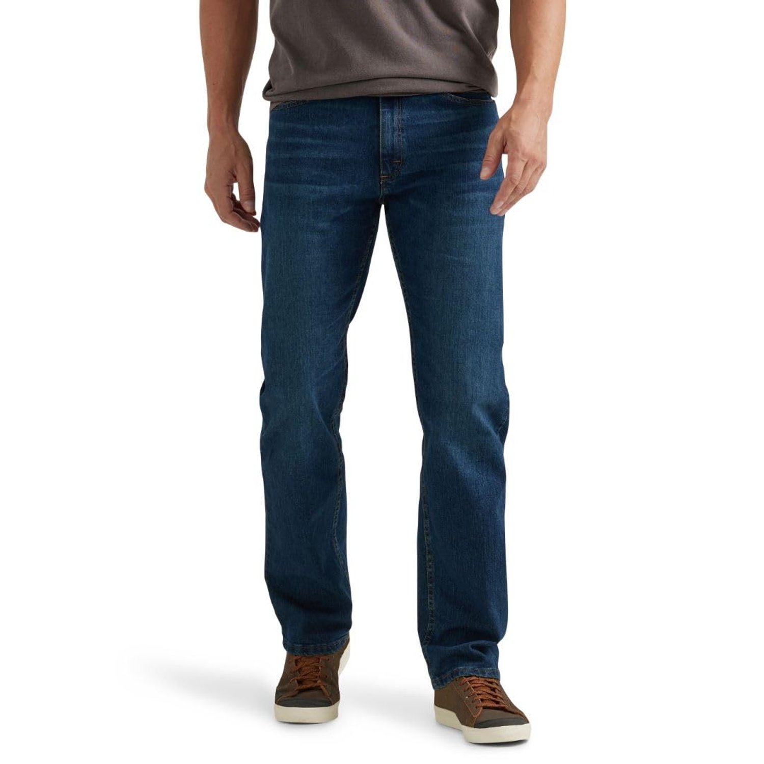 Wrangler Authentics Men's Regular Fit Comfort Flex Waist Jean, Rhodes, 32W x 34L