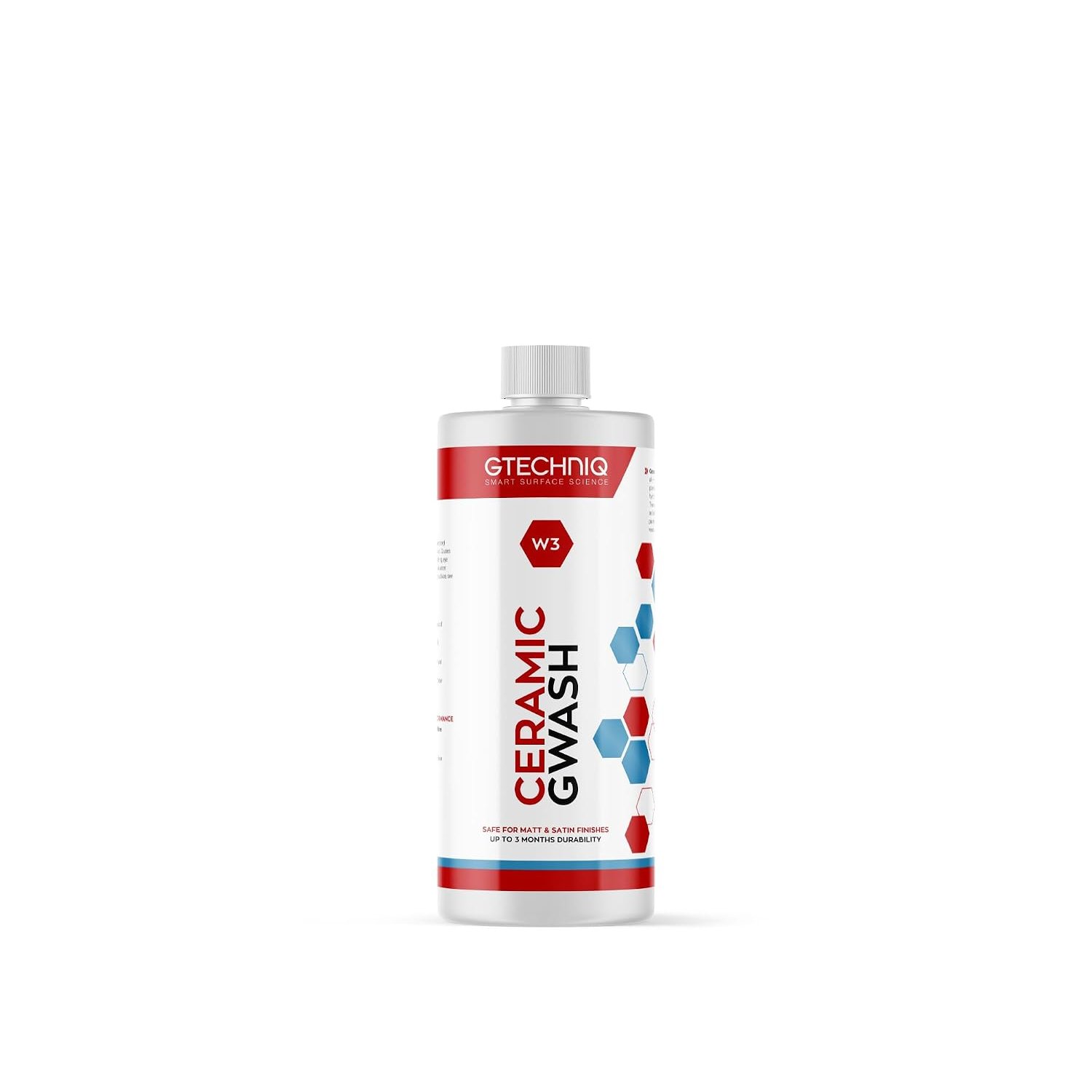 Gtechniq Car Shampoo, 2-in-1 Ceramic GWash and Hydrophobic Coating for Car Cleaning 500ml | Cleans and Repels Dirt, Long-Lasting Protection and Shine, Easy to Apply