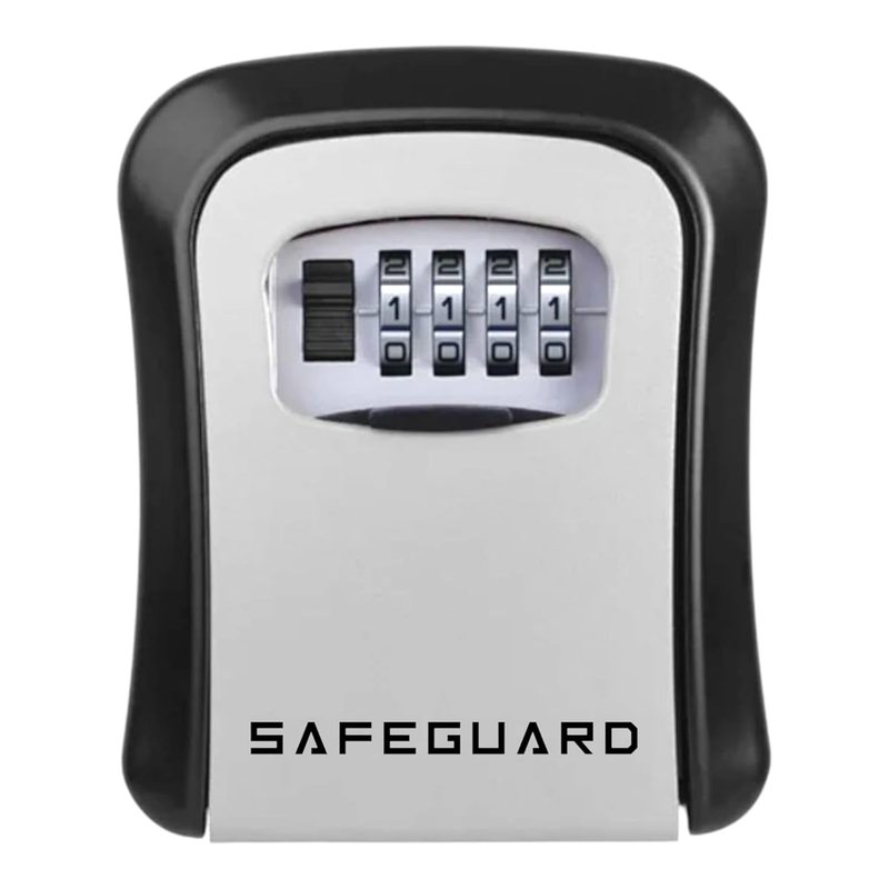 D&S London® Safeguard Wall Mounted Key Safe Box: Police Approved Outdoor Lock Box Front Alloy Body Back Reinforced Polymer Shell Secure Key Storage for Home, Office, or Holiday Lets