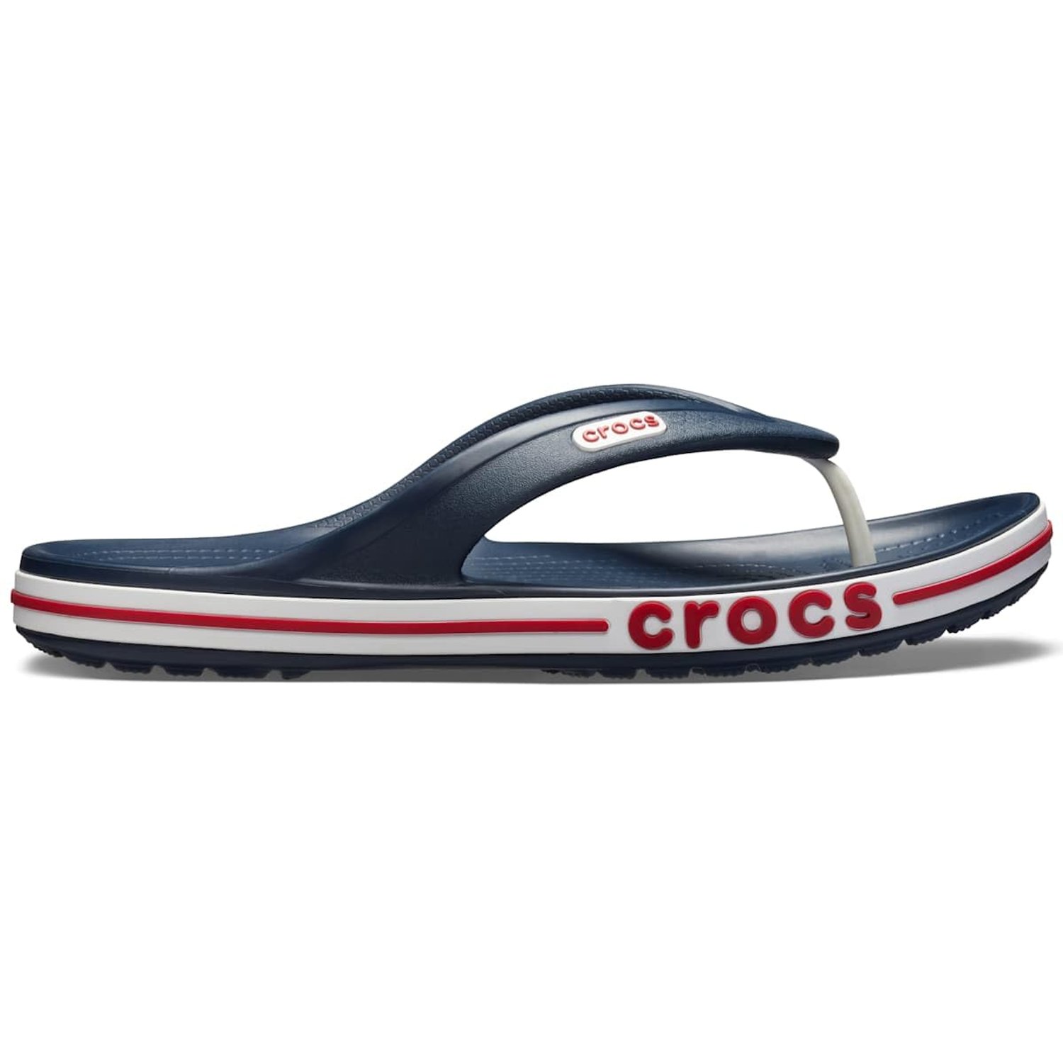 Crocs Unisex Flip flops, Bayaband Flip, Navy/Pepper, 5 UK Men/ 6 UK Women