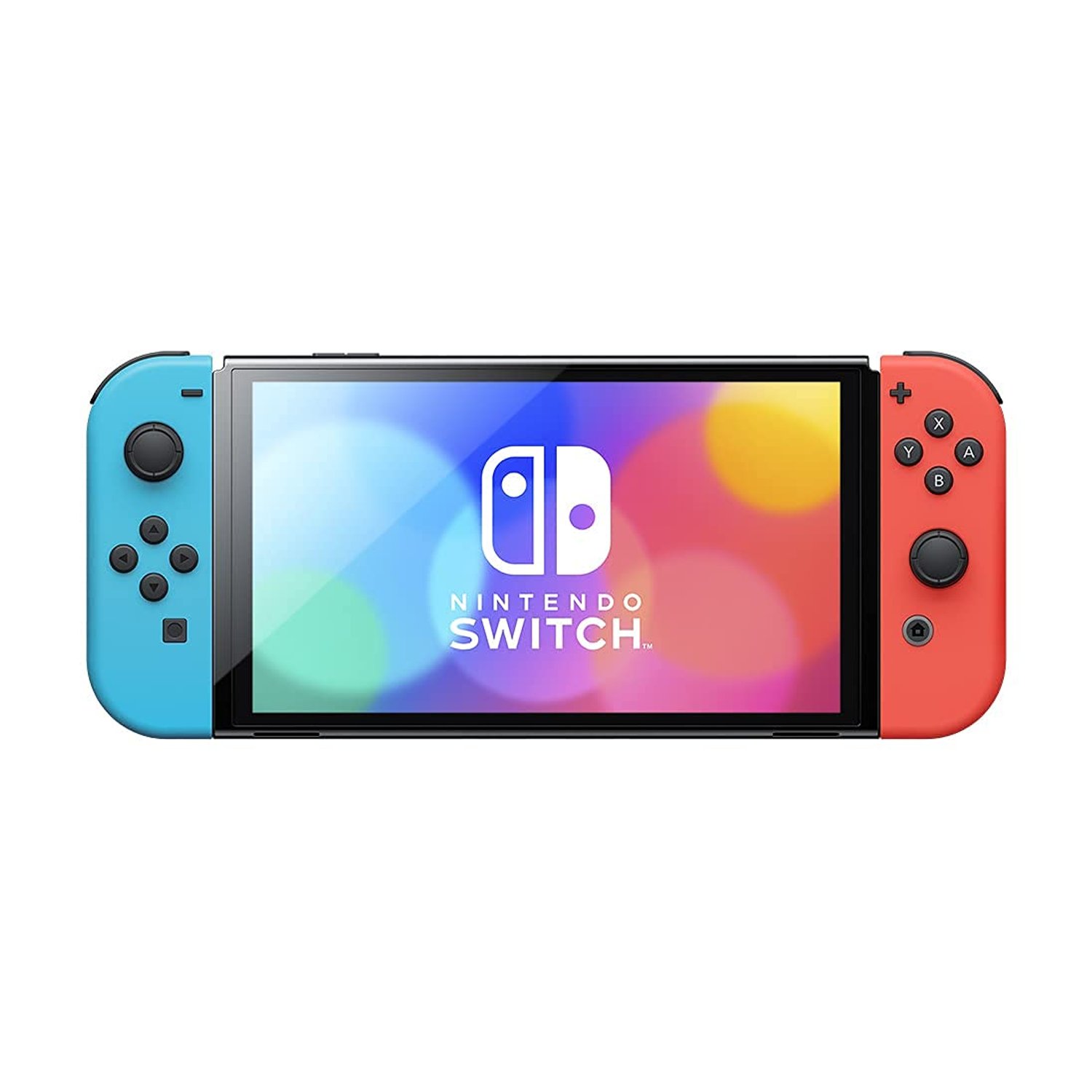 Nintendo Switch – OLED Model w/ Neon Red & Neon Blue Joy-Con (Renewed)