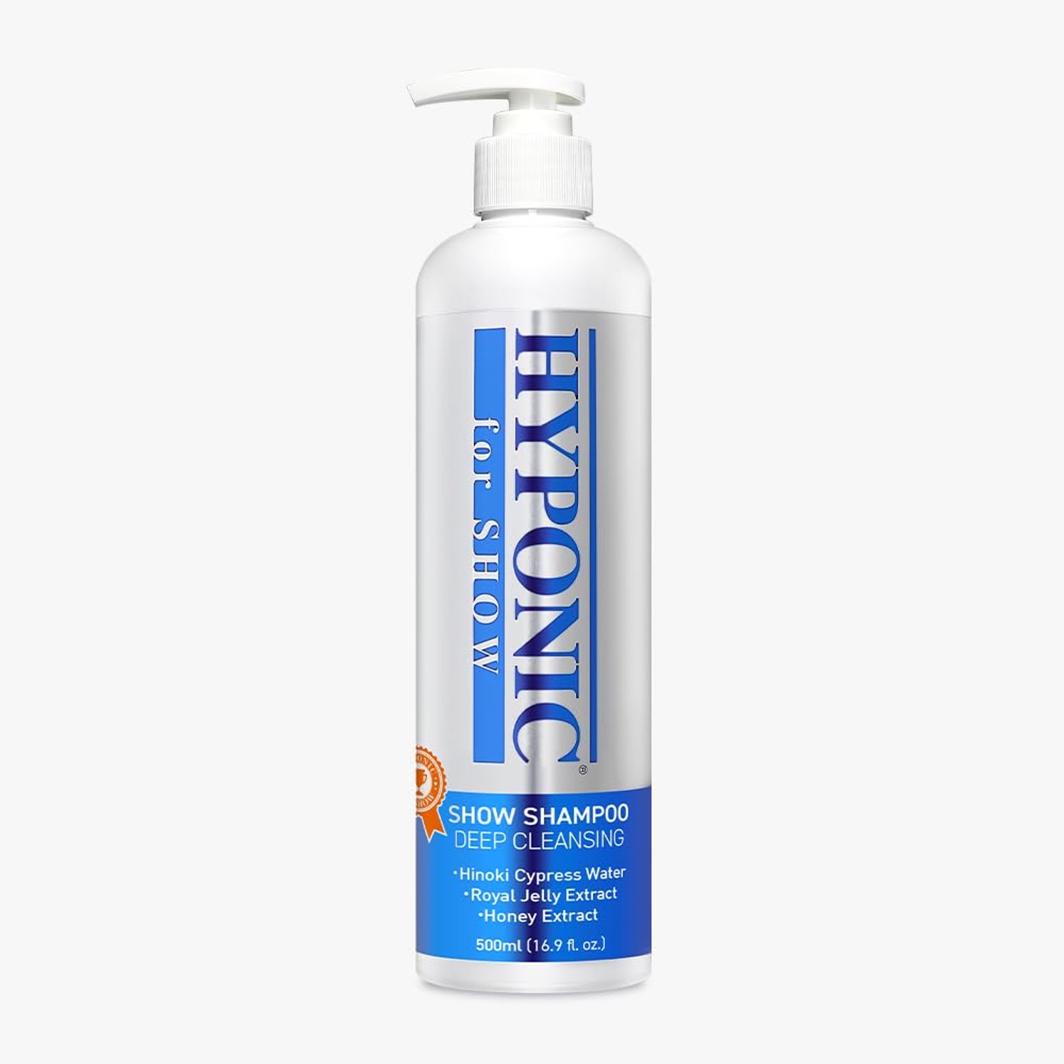 HYPONIC for Show Premium Cypress Water Deep Cleansing Shampoo - Professional Show Line for High Performance, Advanced Formula - Optimized Cleansing + Performance for The Perfect DogShow 16.9oz (500ml)