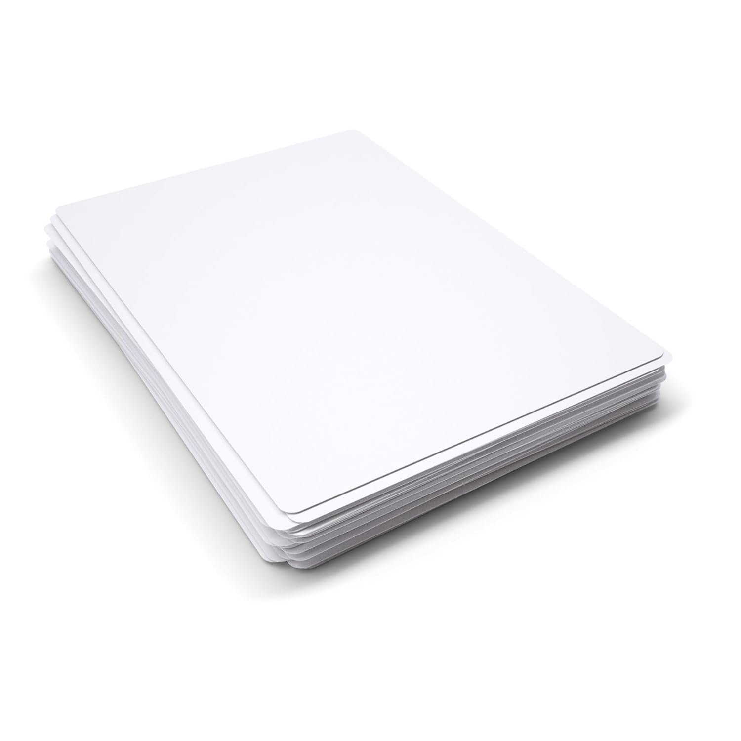 Show-me - A4 Mini Whiteboards | Plain Drywipe Boards | Lightweight 0.5mm Super-Flexible Design | Portable Classroom and Study Essential for School Use, Pack of 35