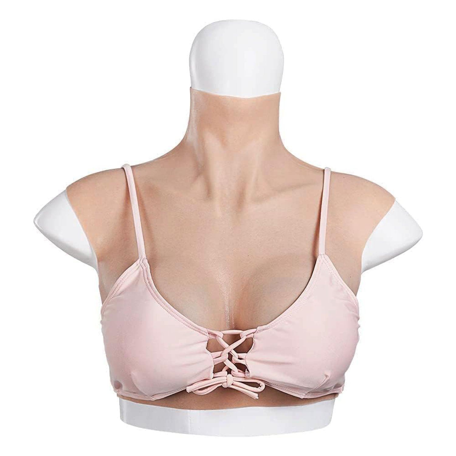 Cyomi Silicone Breast Forms Artificial Breast for Crossdresser Transgender Cosplay Drag Queen (D cup,Ivory White)