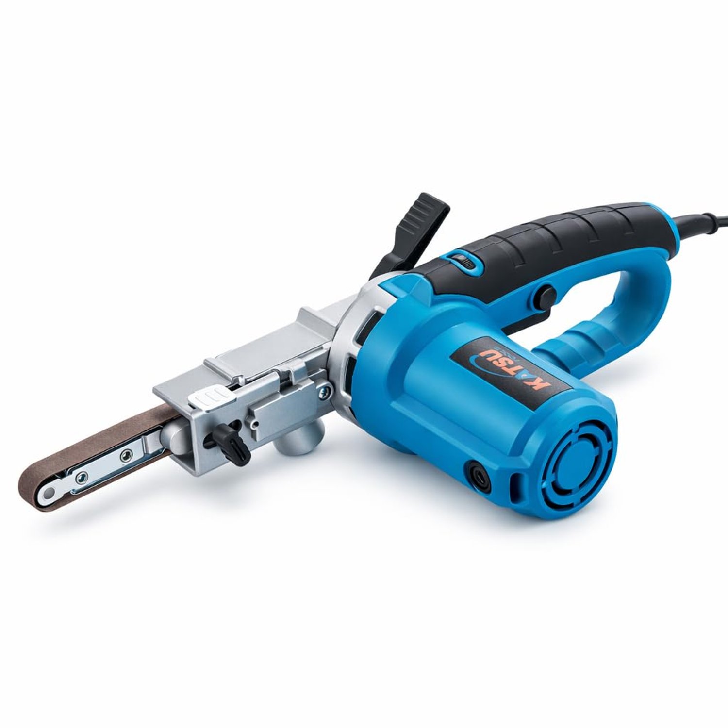 KATSU Tools 400W Electric Power File Sander – Variable Speed Belt File Tool for Metal, Wood, Rust Removal, Welding Cleanup & Precision Edge Sanding with Belts & Dust Bag, Model 101744