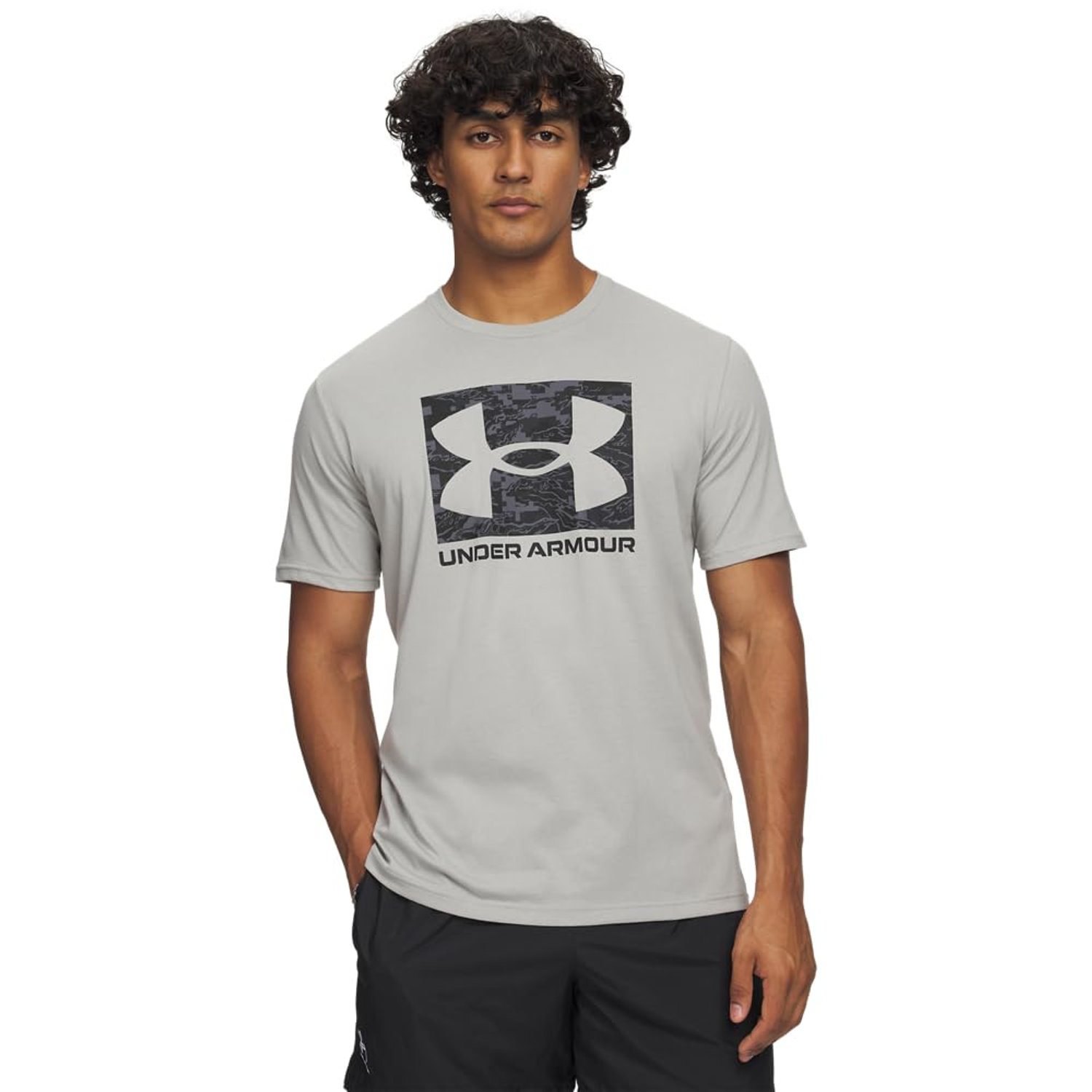 Under Armour UA ABC CAMO Boxed Logo SS - Titanium / / Black - XL