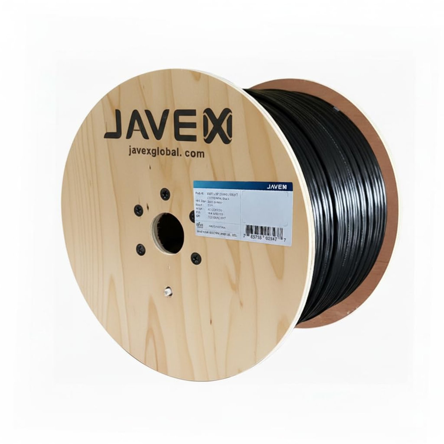 JAVEX Cat6 UTP Outdoor, 550Mhz, 23AWG, CCA Ethernet Bulk Cable, Easy-Pull Box, 305m, Black