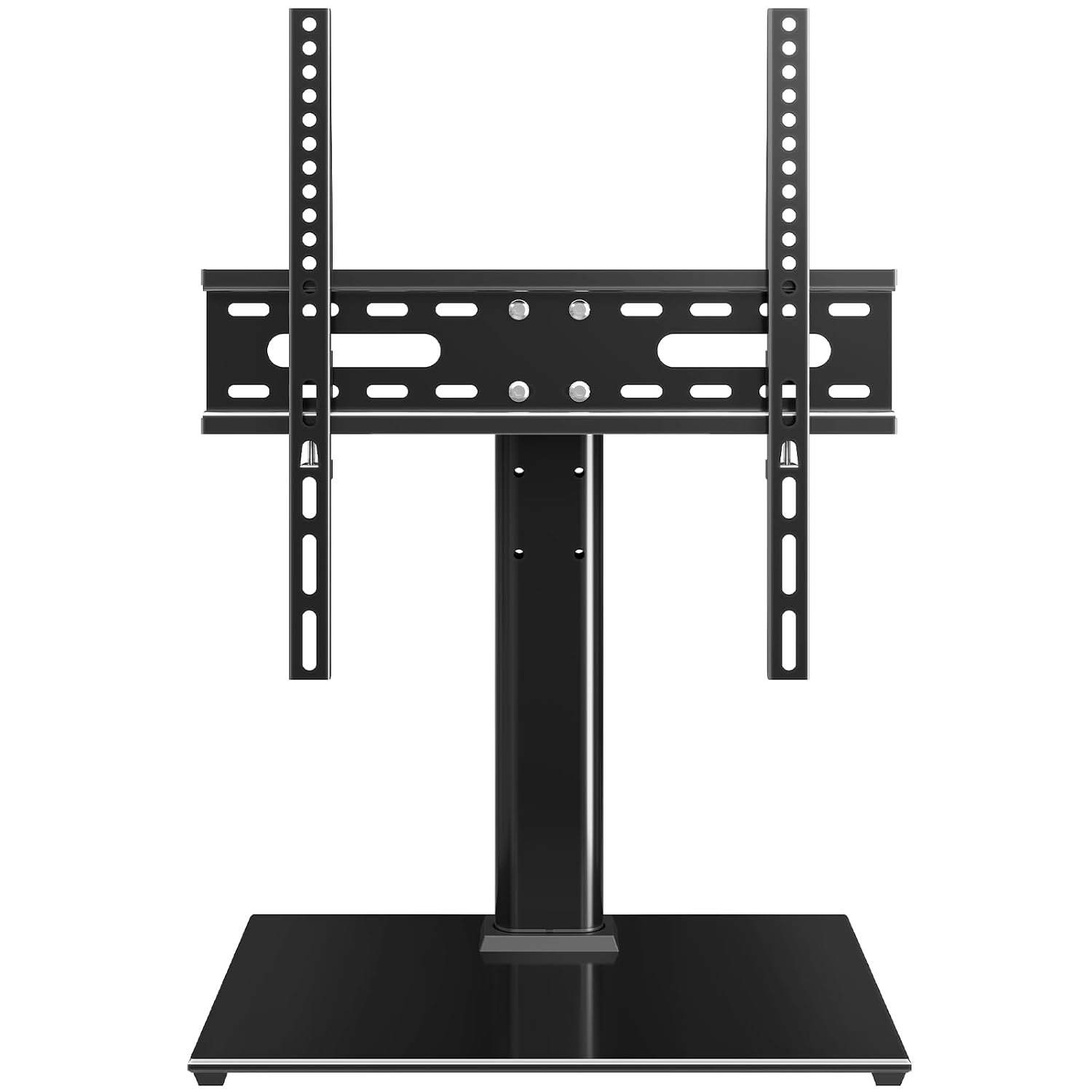 MOUNTUP Universal TV Stand for 24–60 Inch TV, Height Adjustable Table Top TV Stand Up to 40KG, Pedestal with Bracket Max VESA 400x400mm, EU1335
