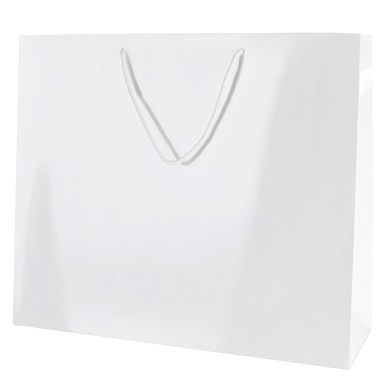Thepaperbagstore 100 White Large Gloss Laminated Gift Bags 41x32x13cm