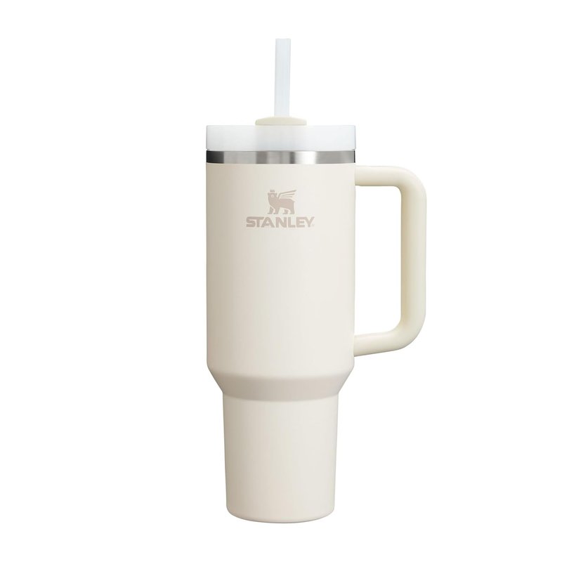STANLEY 1913 Quencher H2.0 Flowstate Tumbler 1.2L – Cold for 11 Hours – Iced for 48 Hours – Metal Water Bottle with Straw, Handle and Lid – Dishwasher Safe – Travel Mug for Cold Drinks – Cream