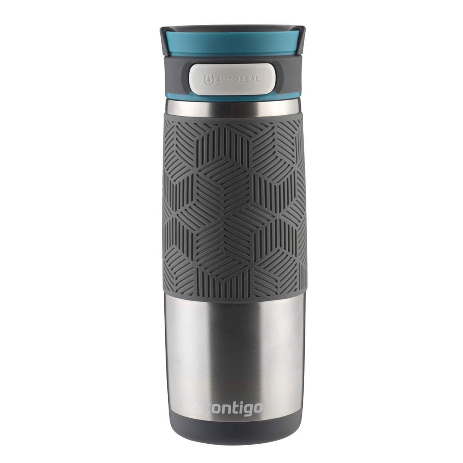 Contigo Transit Autoseal Travel Mug, Stainless Steel Thermal Mug, Vacuum Flask, Leakproof Tumbler, Coffee Mug with BPA Free Easy-Clean Lid, Biscay Bay, 460 ml