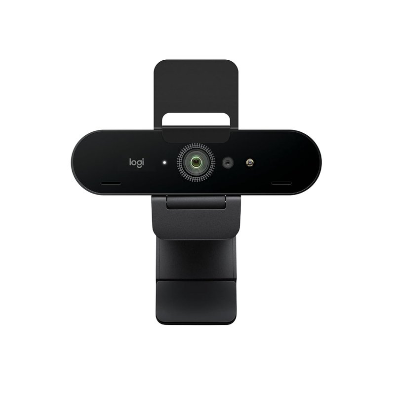 Logitech Brio 4K Webcam, Video Calling, Noise-Cancelling mic, HD Auto Light Correction, Wide Field of View, Works with Microsoft Teams, Zoom, Google Voice, Google Meet, PC/Mac/Laptop/Macbook/Tablet
