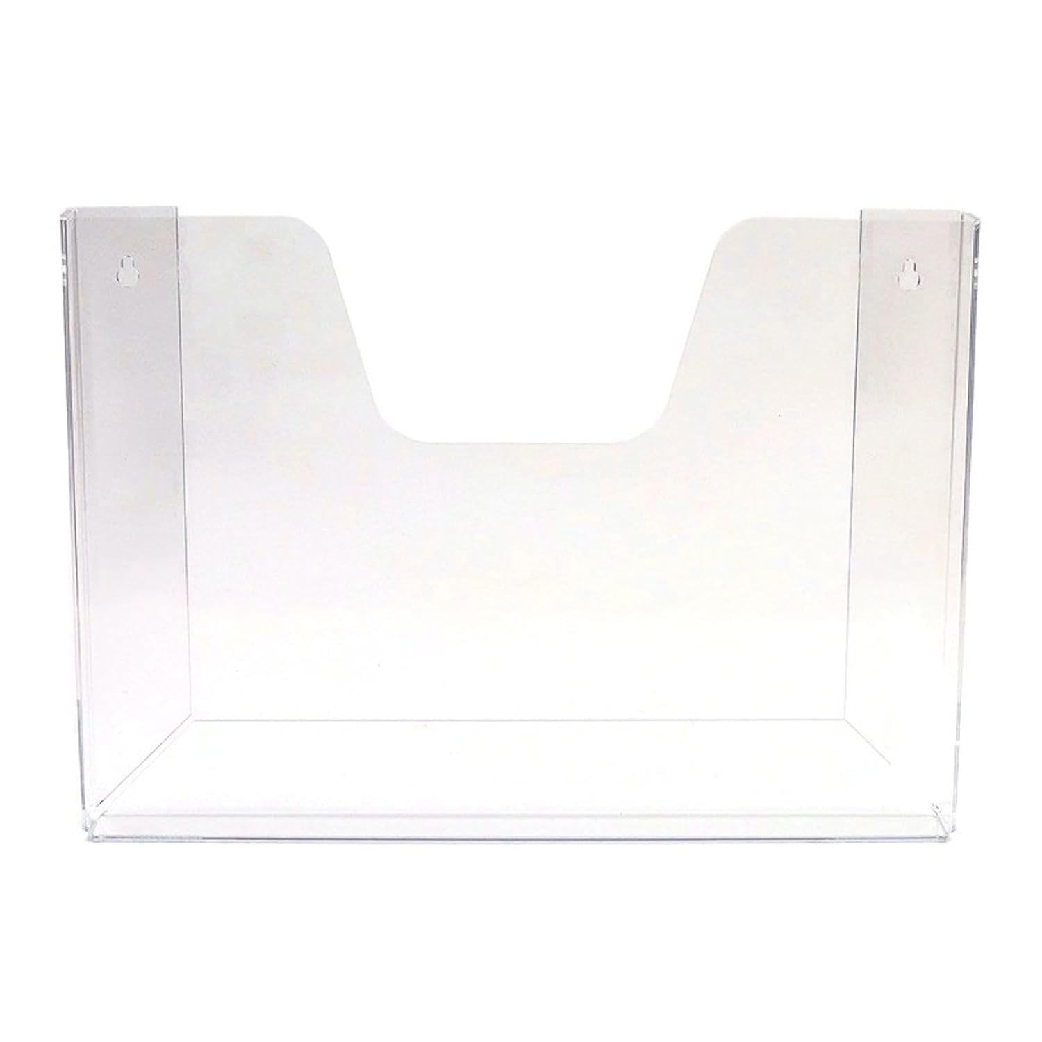 Pos Display Shop A3 Landscape Wall Mountable Leaflet Brochure Work Sheet Menu Holder Dispenser Display Pocket - Clear Acrylic