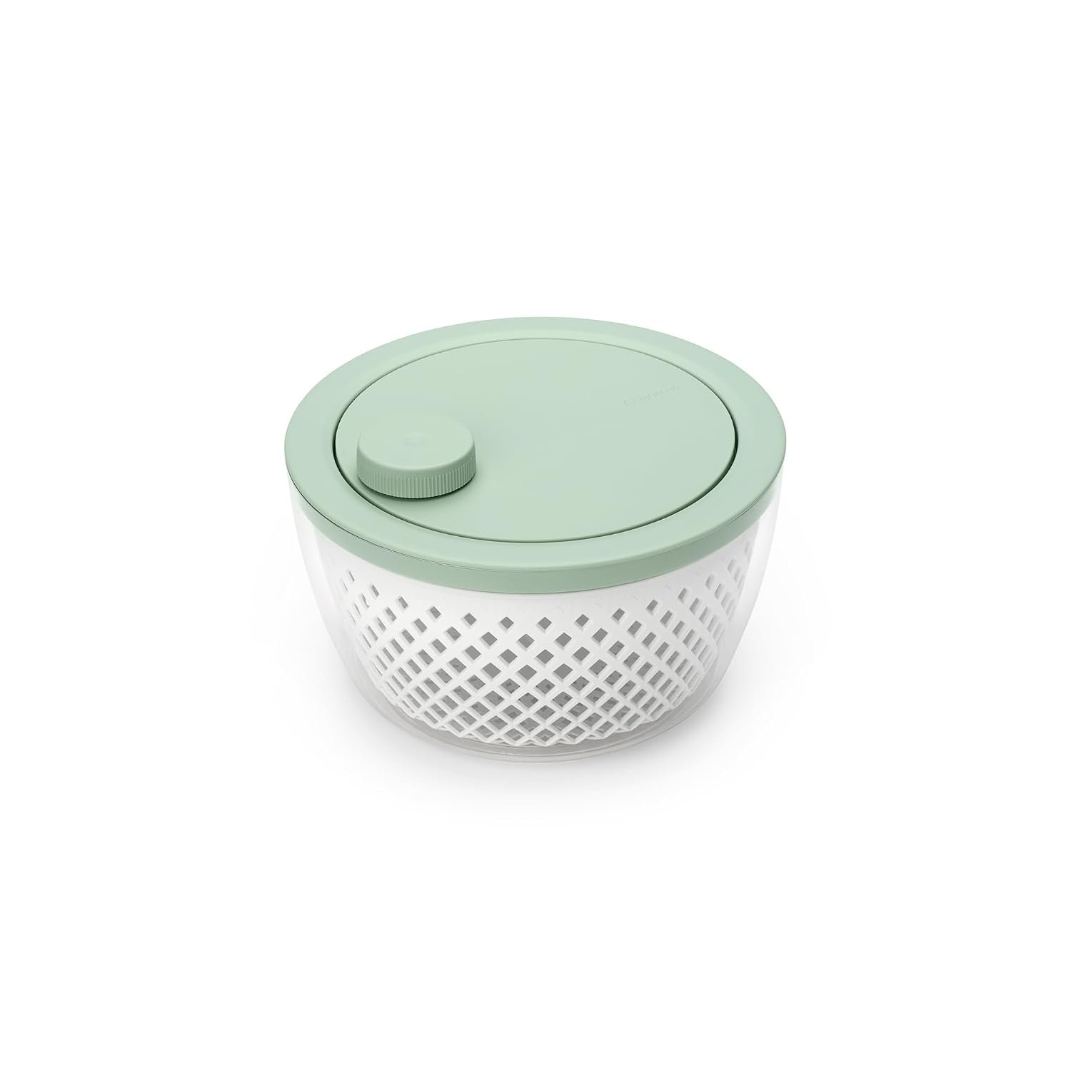 Brabantia Tasty+ Salad Spinner with Serving Bowl & Colander | Crisp Greens and Berry Dryer with Non-Slip Base | Recyclable, Dishwasher-Safe, Durable Plastice | Jade Green
