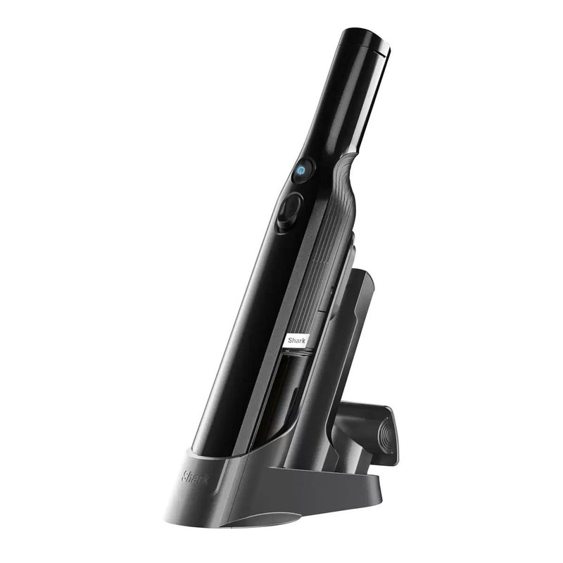 Shark WandVac 1.0 Cordless Handheld Vacuum Cleaner, Small & Lightweight, Powerful Suction Handheld Vacuum with Duster/Crevice and Multi-Surface Tools, Charging Base, Grey, WV200UKCO