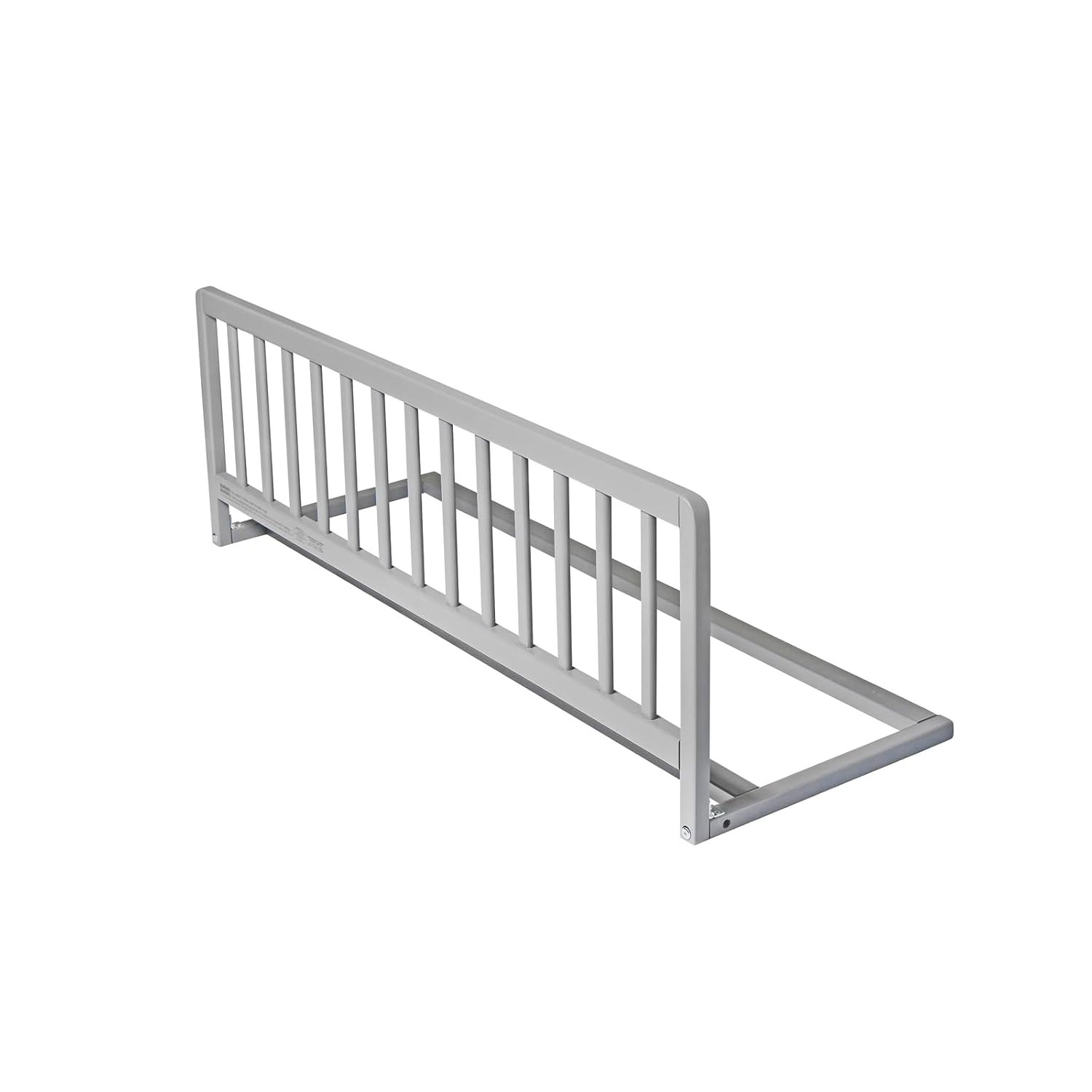 Safetots Wooden Bed Guard, Grey, 38cm High x 110cm Wide, Toddler Bedrail for Safety, Secure Child Bed Rail, Pre-Assembled, Easy Installation