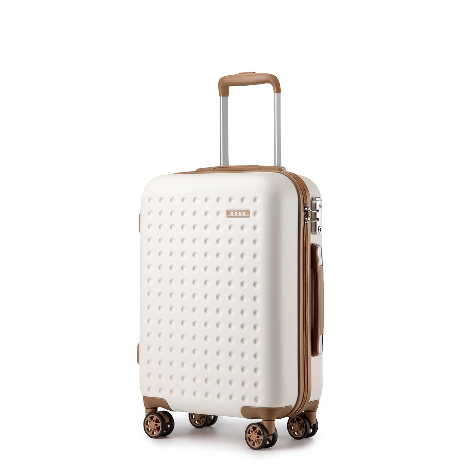 Kono 20" Cabin Suitcase - Lightweight Carry-On Hand Luggage with 4 Spinner Wheels & TSA Lock | Compact Airline-Approved Small Suitcase