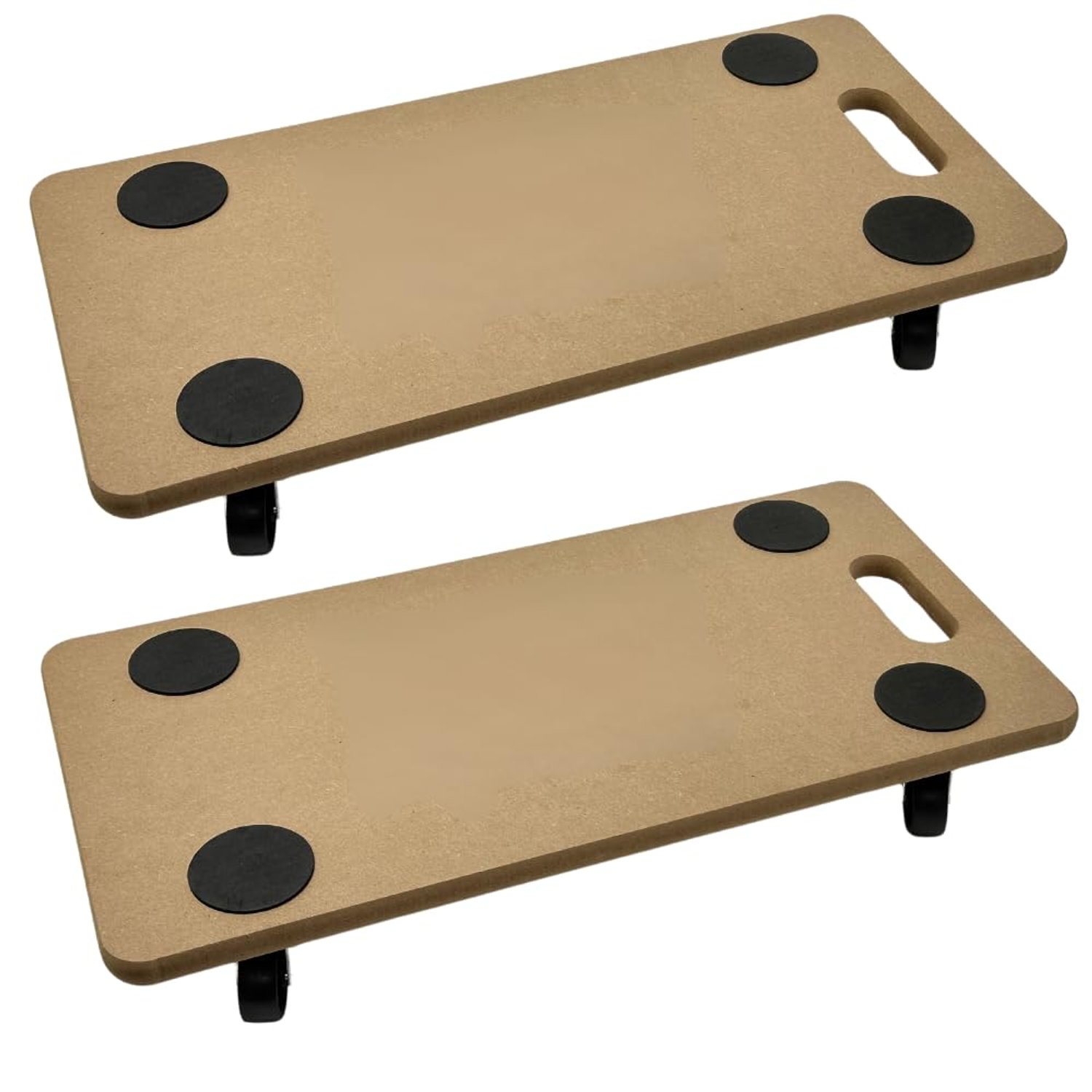 200 KG Dolly Trolley On Wheels Roller Heavy Duty Trolley for Moving Furniture with Eva Foam Grip Pads Wooden Platform Lifter (Pack of 2)