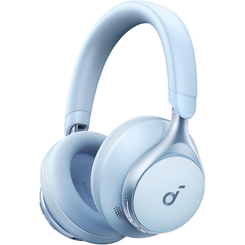 soundcore by Anker, Space One, Adaptive Active Noise Cancelling Headphones, 2X Stronger Human Voice Reduction, 40H ANC Playtime, App Control, LDAC Hi-Res Wireless Audio, Comfortable Fit, Bluetooth 5.3