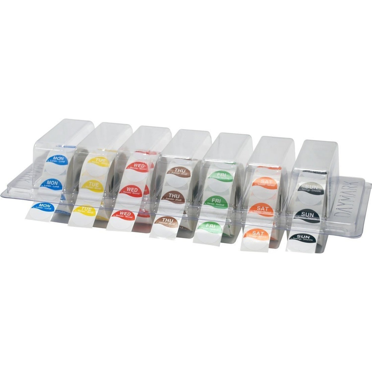 DAYMARK Days of the week labels with dispenser (all 7 days included 1000 labels per roll) Food rotational labeling