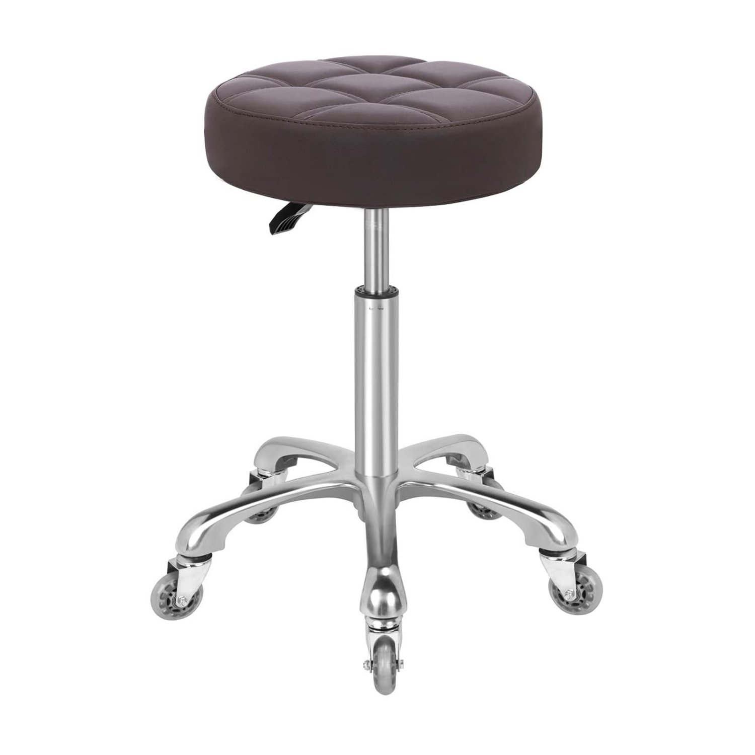 Kaleurrier Swivel Stool Chair,Height Adjustable,400 lbs Heavy Duty Hydraulic Rolling Metal High Stool for Kitchen,Salon,Bar,Office,Massage,Clinic