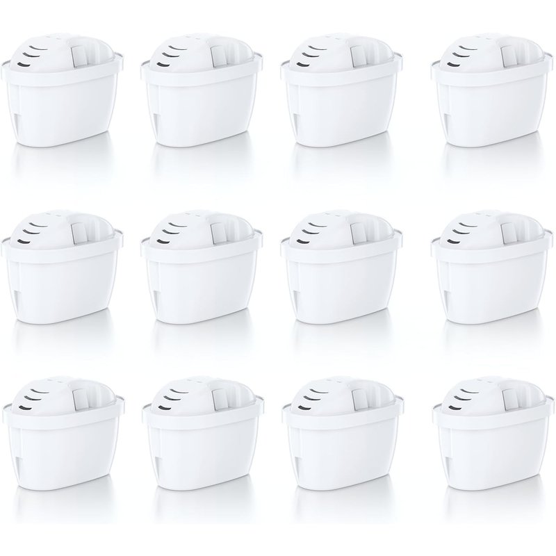 Molifal Water Filter Cartridges Compatible with Brita Maxtra, Maxtra+,12 Pack for Marella, Style, Elemaris Jugs, 5-Stage Filtration Removes Chlorine, Odor, Metals, BPA-Free, Great for Coffee & Cooking