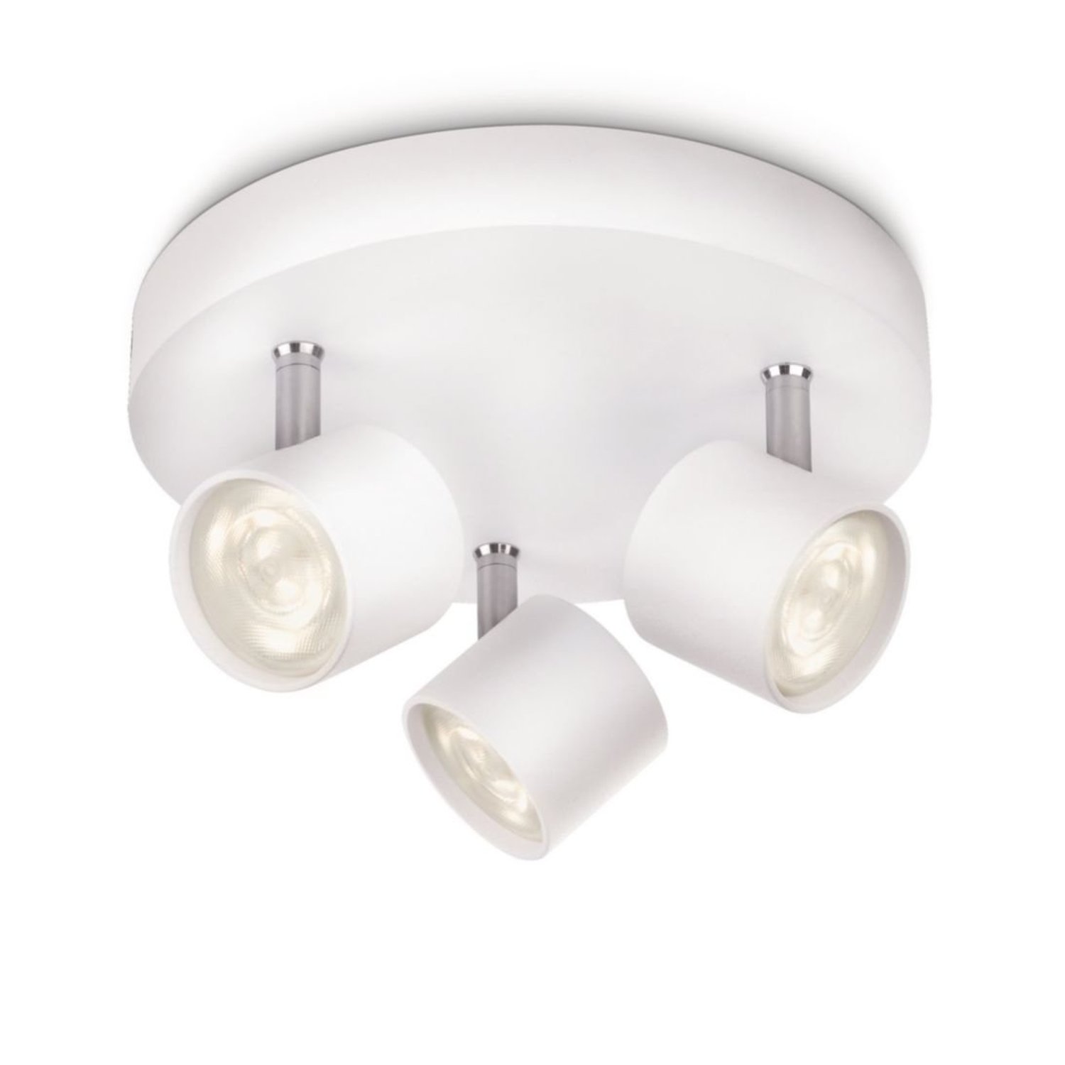 Philips myLiving Star 3 SpotLight Spiral Ceiling Light (Integrated 3 x 3 W LED Bulb) - White
