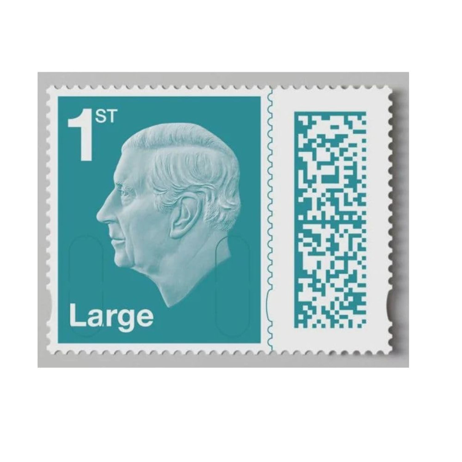 Royal Mail Ltd 8 x 1st Class Large Letter BARCODED Self Adhesive Postage Stamps