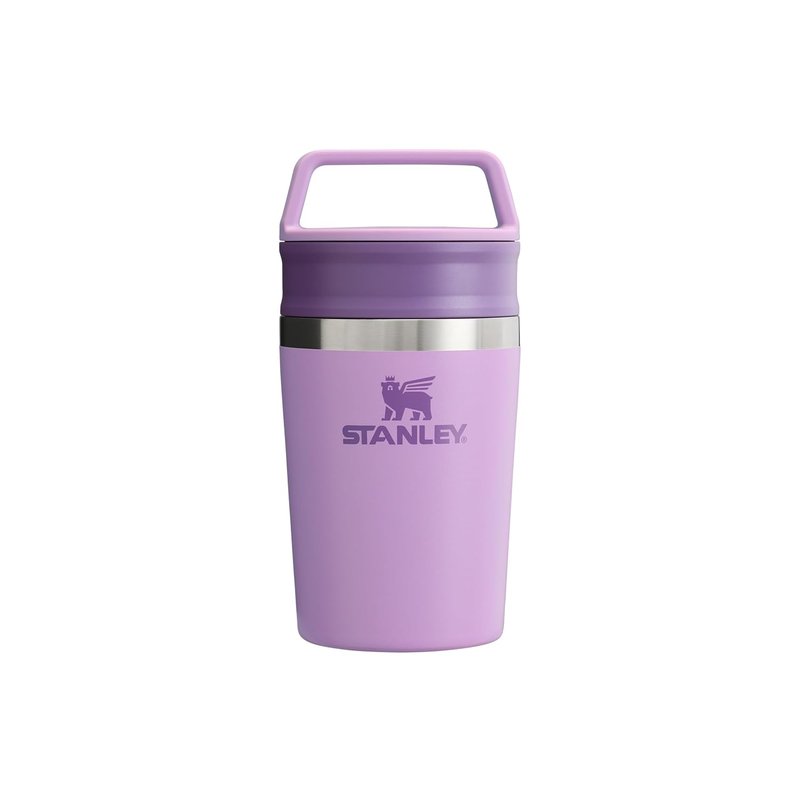 STANLEY 1913 Cafe to-Go Travel Mug 0.23L - Keeps 3 Hours Hot - 4 Hours Cold - Stainless Steel Thermal Mug - Dishwasher Safe - Easy-Carry Handle - Insulated Coffee Cup - Lilac