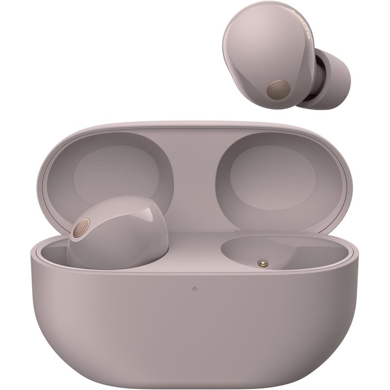 Sony WF-1000XM5 Wireless Noise Cancelling Earbuds, Bluetooth, In-ear Headphones, Mic, Up to 24 Hours Battery Life, Quick Charge, IPX4, Alexa & Google Assistant, iOS & Android - Smoky Pink