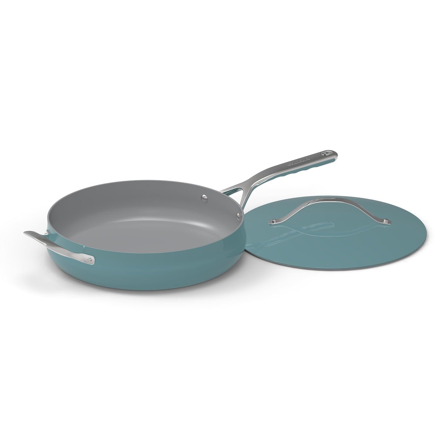 Cuisinart Culinary Collection Nonstick Cookware 4.5 Qt. Sauté Pan + Helper Handle + Cover, Teal