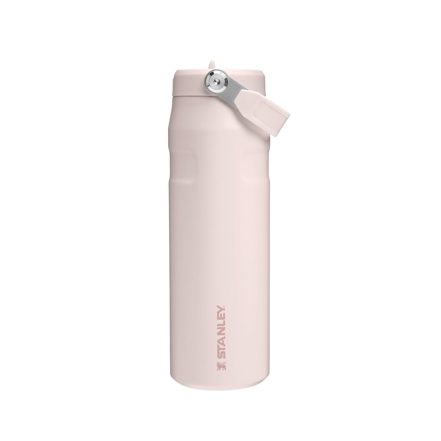 Stanley 1913 Flip Straw Sports Water Bottle with Straw 0.7L - 10 Hours Cold - 3 Days Iced - Stainless Steel - BPA Free - Leak Resistant - Fits in Cup Holder - Dishwasher Safe - Rose Quartz