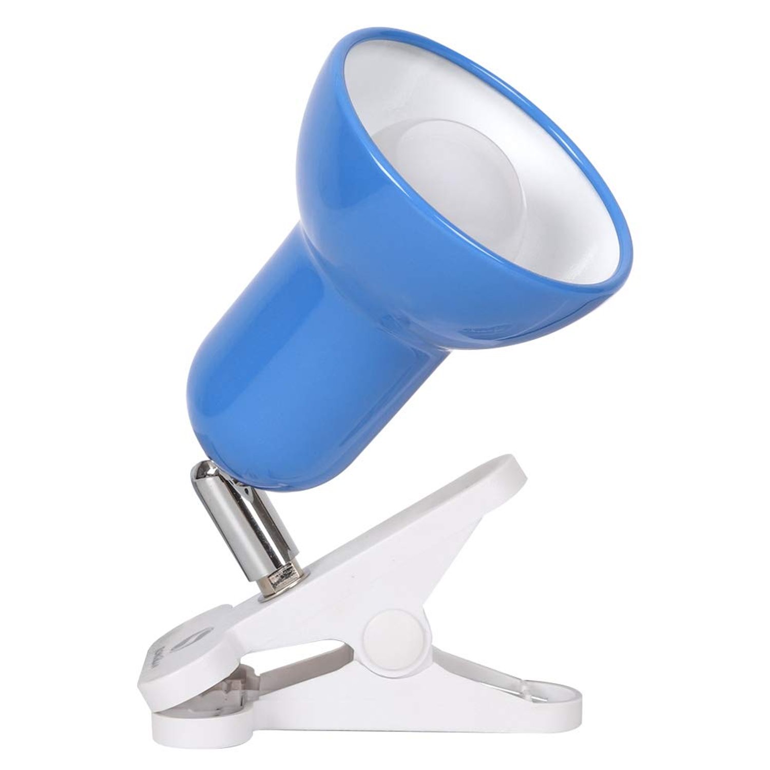 Clip on lamp,360 ° Rotating Clip Book Light Portable Reading lamp, Clip in The Desk/Table/Double Bed/Cabinet Lighting (Desk lamp,Seven Colors for Your Choice) (Blue)