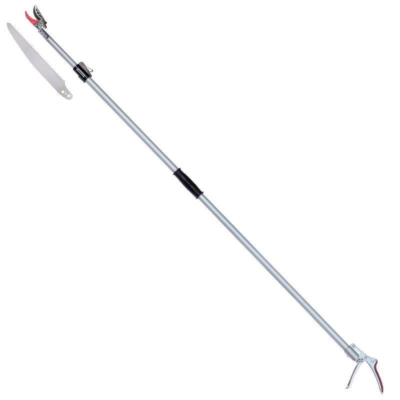 Darlac Telescopic Cut 'n' Hold Snapper – 3m Long Reach Garden Pruner with 16mm Cut Capacity – Razor Sharp Blades Ideal for Fruit Picking, Deadheading and Pruning - SK5 High Carbon Steel Blade