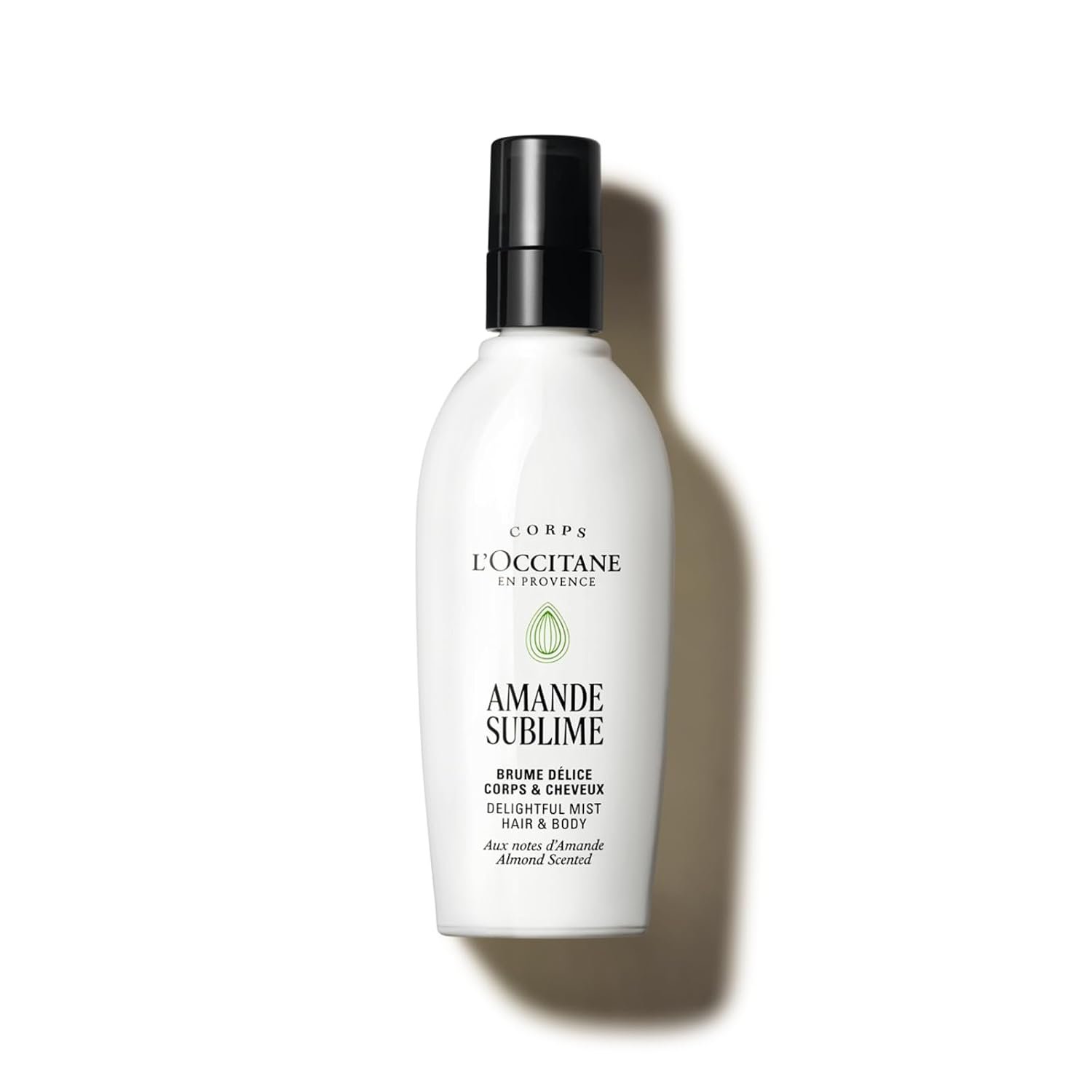 L'OCCITANE - Almond (Amande Sublime) Hair & Body Delightful Mist - 100 ml - Freesia, almond and vanilla fragrance - Made in France