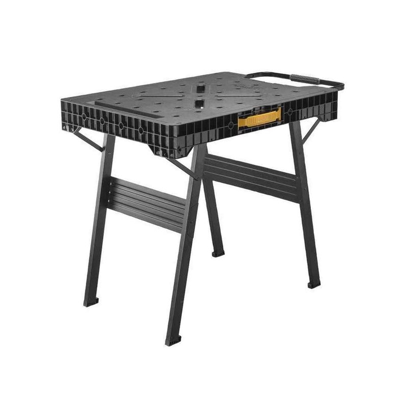 STANLEY FATMAX Express Folding Workbench - Portable Work Surface With 450kg Large Load Capacity, Clamp Compatible, FMST1-75672, Black