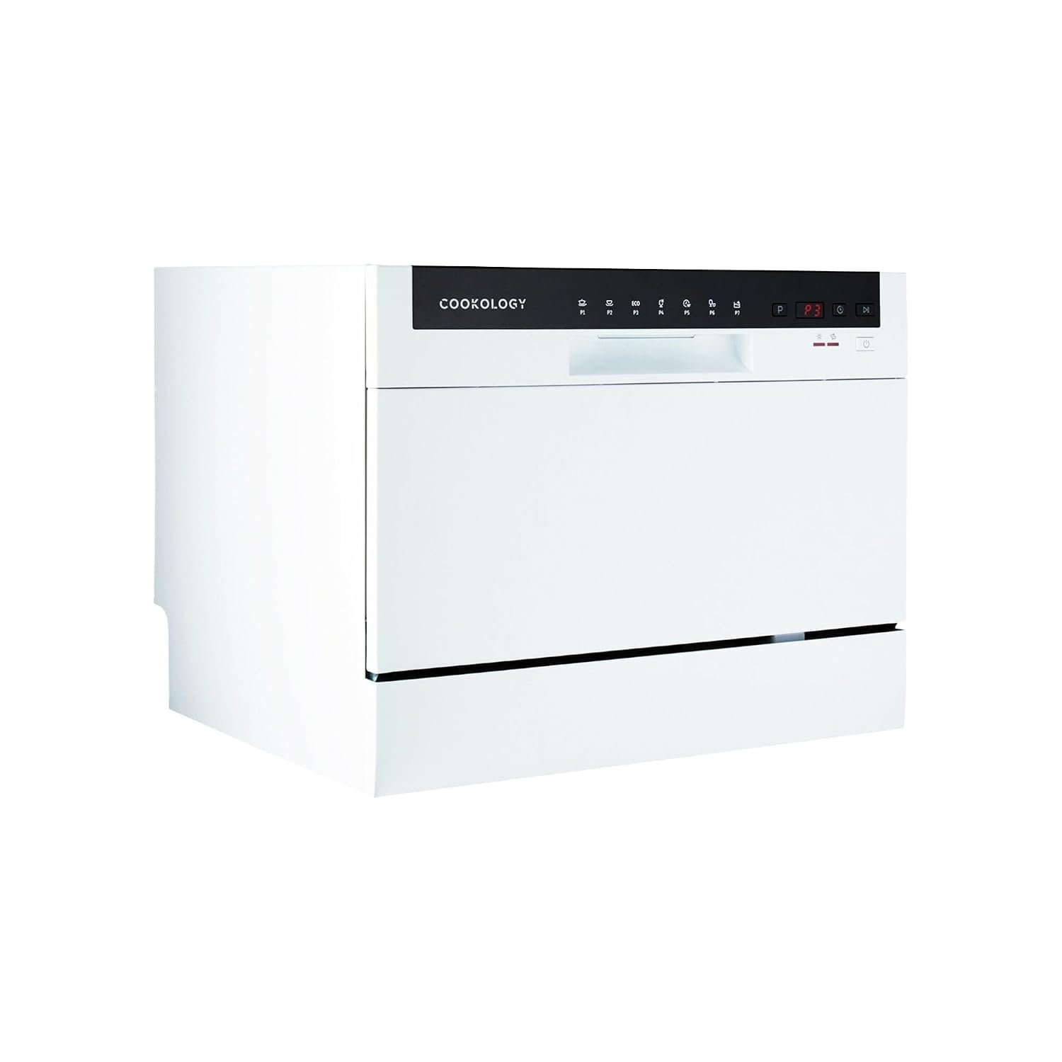 Cookology 6.5L Mini Countertop Dishwasher - 6 Place Settings - White
