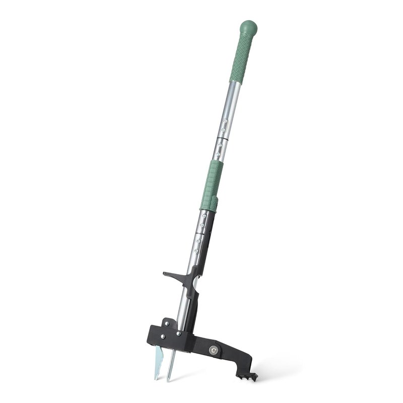 Amazon Basics Stand Up Weed Puller for Lawn and Garden, 4 Claw, 100.6cm, Black/Olive