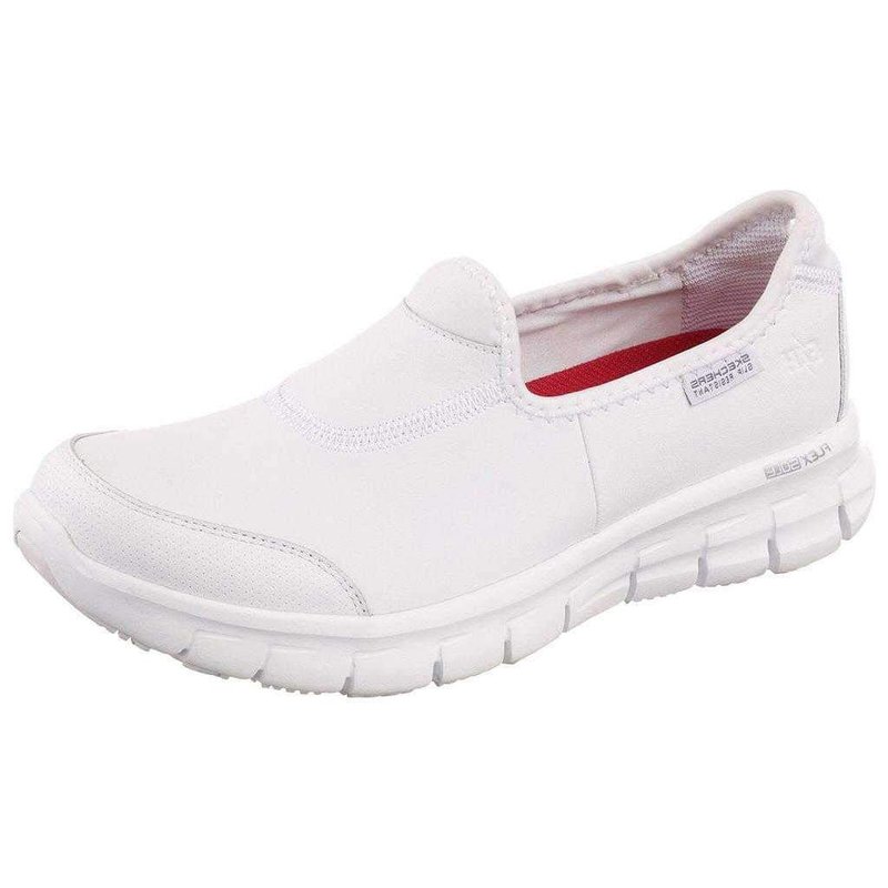 Skechers Women's Sure Track Health Care Professional Shoe, White , 6 UK medium